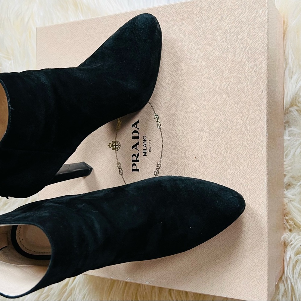 Authentic Prada platform bootie size 38